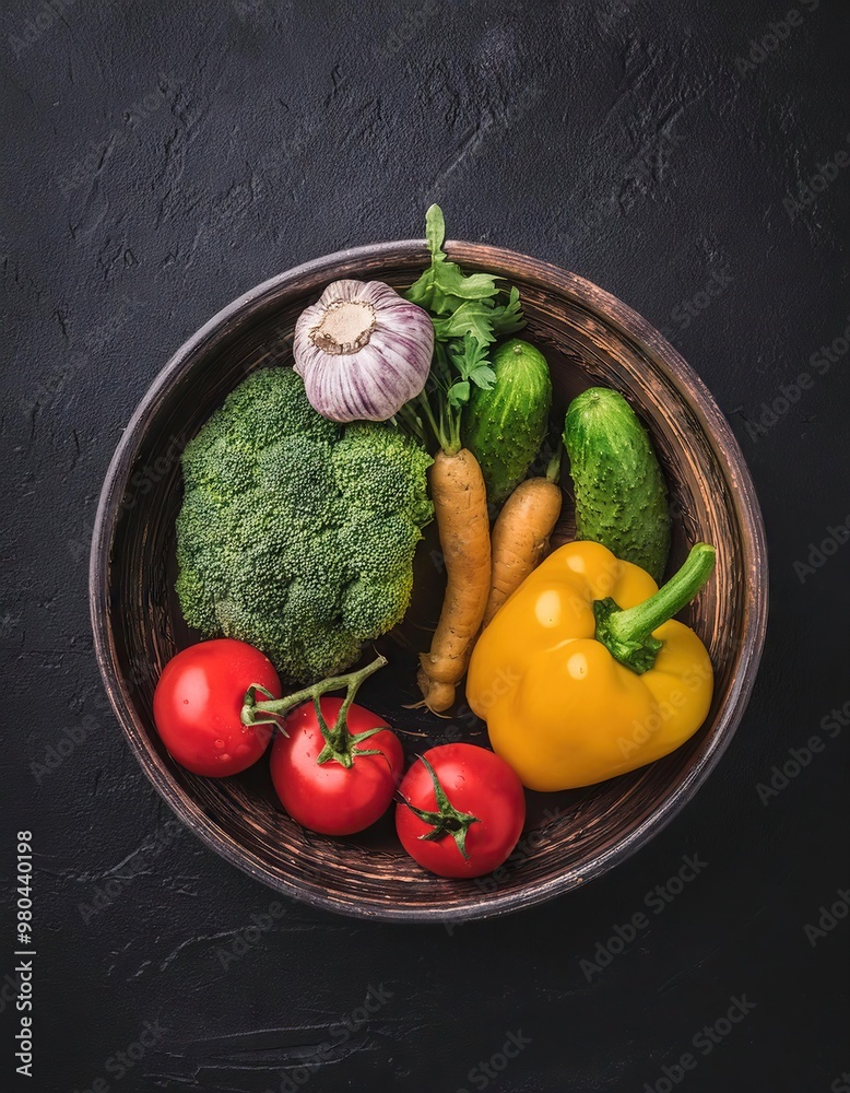 vegetables on a wooden background vegetables on a wooden background