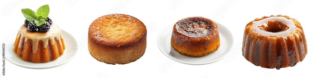 Assortment of Decadent Cakes and Pastries Displayed on a White Background Showcasing the and Craftsmanship of Baking and Confectionery The Image Highlights the Textural Variations Vibrant Colors Assortment of Decadent Cakes and Pastries Displayed on a White Background Showcasing the and Craftsmanship of Baking and Confectionery The Image Highlights the Textural Variations Vibrant Colors