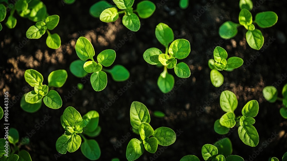 Thriving Young Plants in Sunlit Earth: Create a Peaceful Atmosphere with This Inviting Poster for Your Nature-Inspired Space Thriving Young Plants in Sunlit Earth: Create a Peaceful Atmosphere with This Inviting Poster for Your Nature-Inspired Space