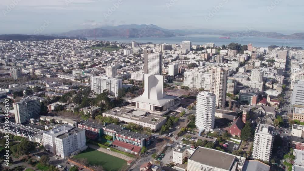 Aerial View, Cathedral of Saint Mary of the Assumption in San Francisco, California USA Aerial View, Cathedral of Saint Mary of the Assumption in San Francisco, California USA