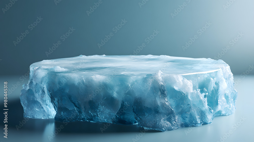 glacier ice podium for mockup display or advertising of products glacier ice podium for mockup display or advertising of products