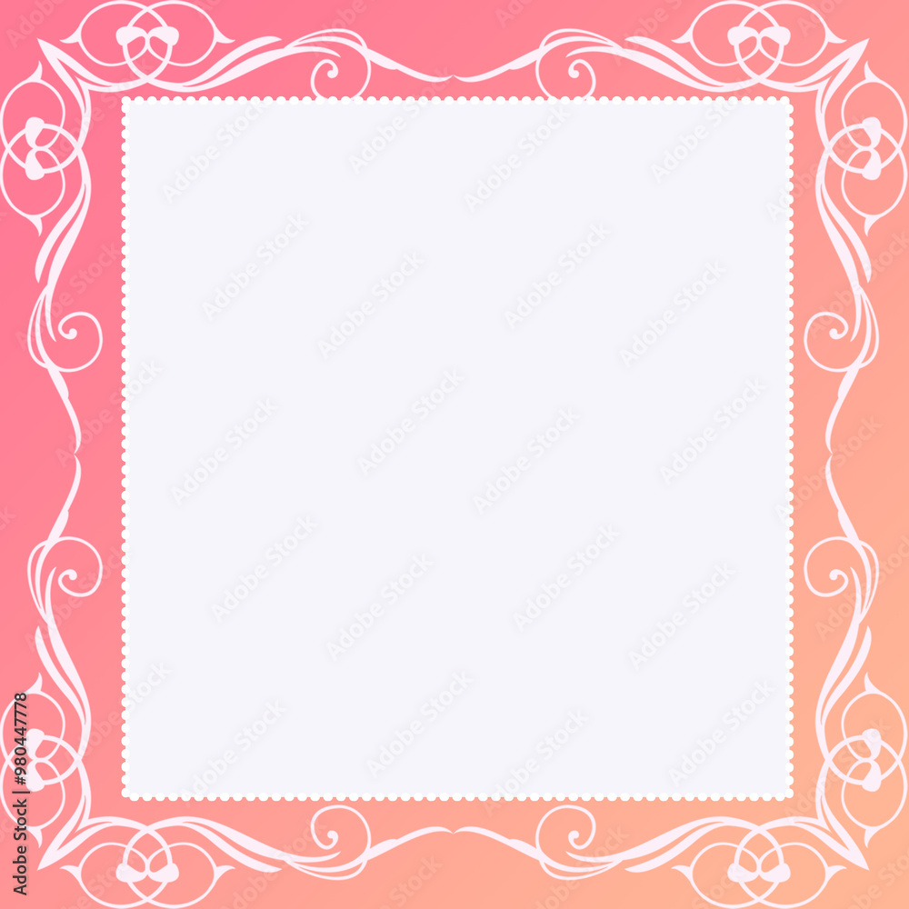 Beautiful picture frame background illustration Beautiful picture frame background illustration