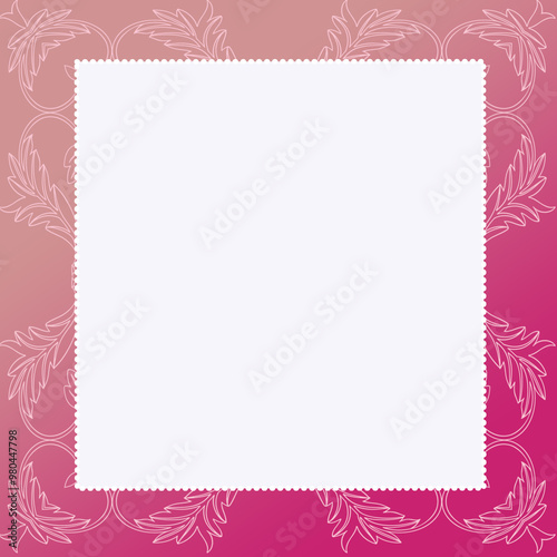 Beautiful picture frame background illustration 