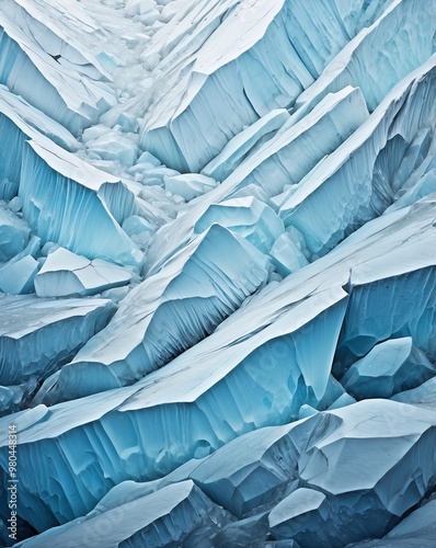 Wallpaper Mural Glacial ice texture with gradient of blue to white Torontodigital.ca