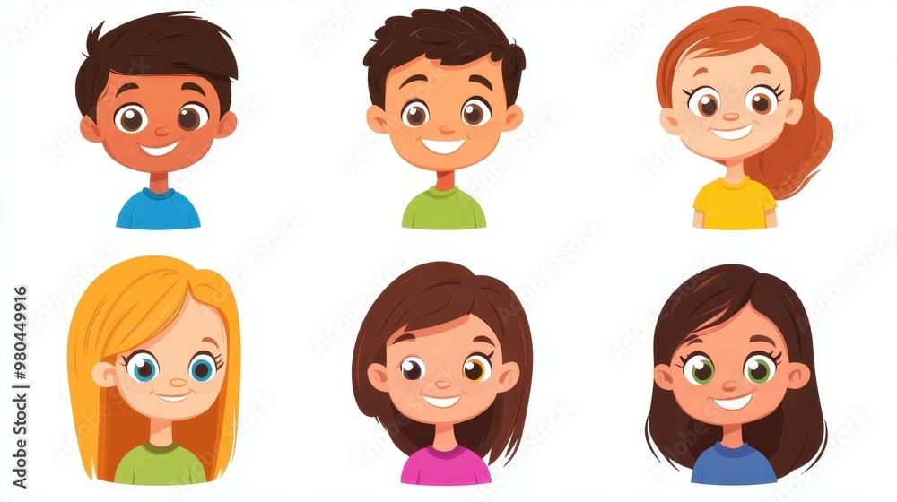 Vibrant cartoon silhouettes of diverse individuals create a joyful harmony of colors and textures in a modern flat style. Vibrant cartoon silhouettes of diverse individuals create a joyful harmony of colors and textures in a modern flat style.