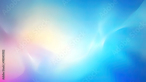 Abstract Blurred Background with Blue, Pink, and White Tones