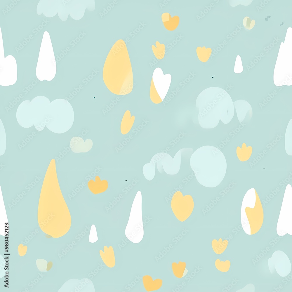 Illustration of season floral background design Illustration of season floral background design