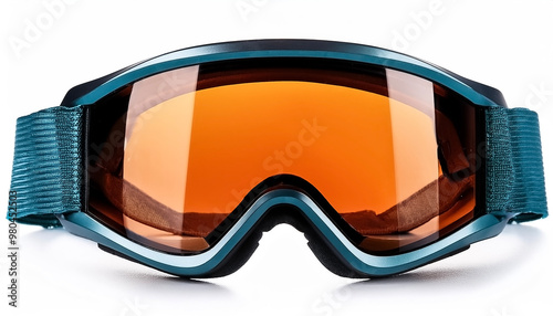 ski goggles isolated on white background. full depth of field