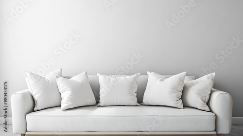 furniture home background interior design modern room white sofa decor.