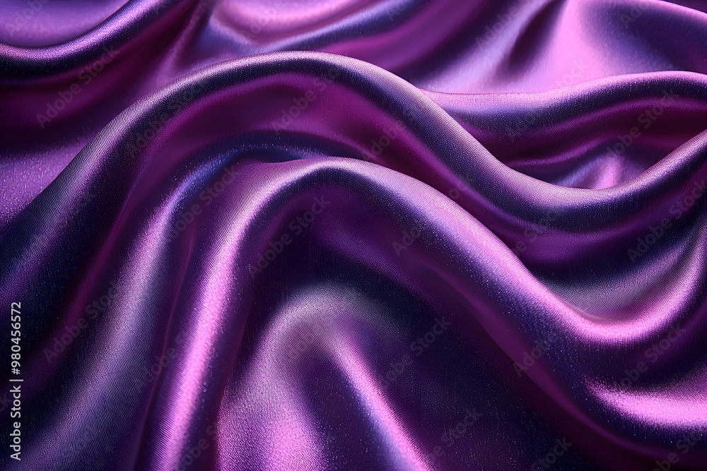 Fototapeta premium The velvety, purple backdrop with its soft, flowing curves creates a luxurious and elegant atmosphere