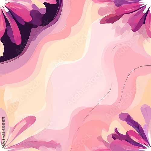 Abstract colorful floral background design