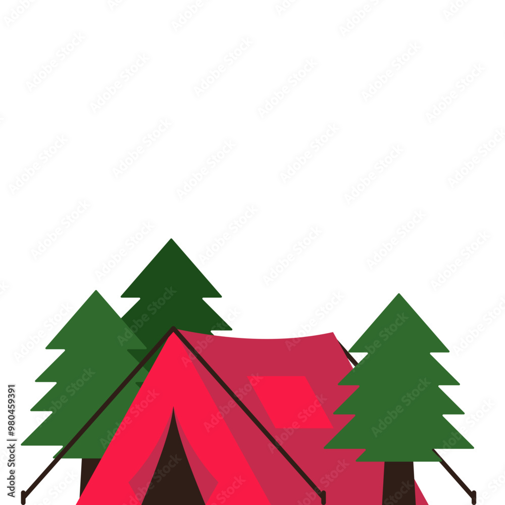 Camping Tent Illustration Camping Tent Illustration