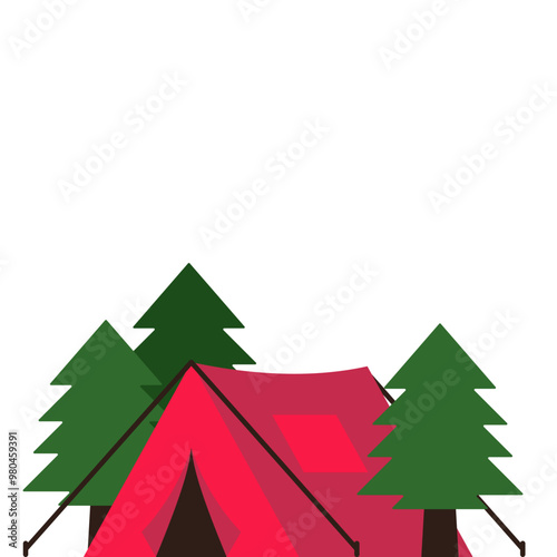 Camping Tent Illustration