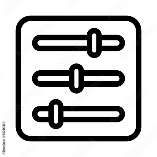 equalizer line icon