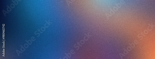 Blue Red Colors Gradient Background with a Grainy Texture