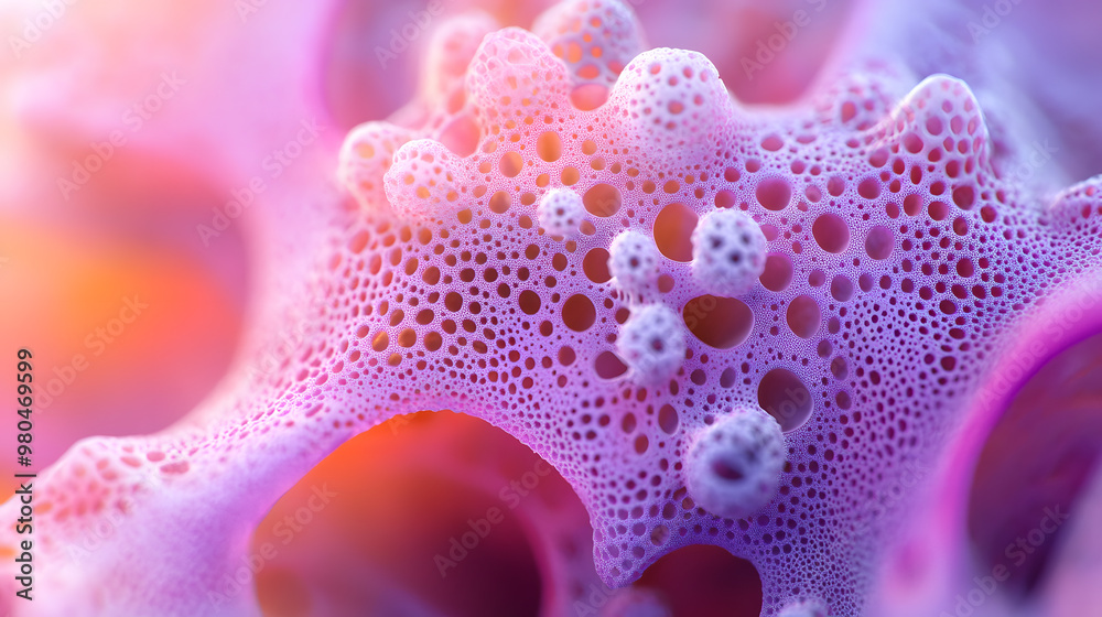 Highly detailed macro image texture of a color biological structure Highly detailed macro image texture of a color biological structure