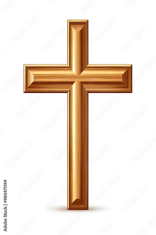 Cross 3d illustration isolated on white background Cross 3d illustration isolated on white background