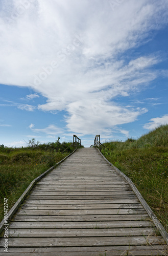 Steg zum Strand in Trönninge - Schweden photo