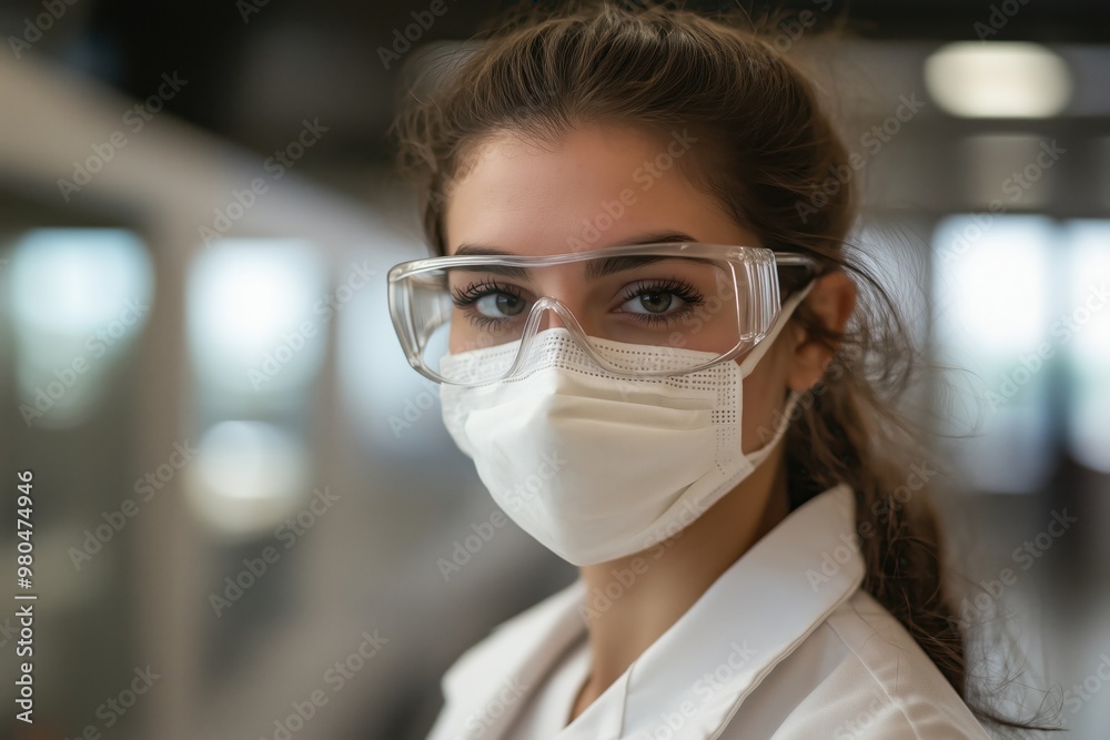 a medical worker in a mask a medical worker in a mask