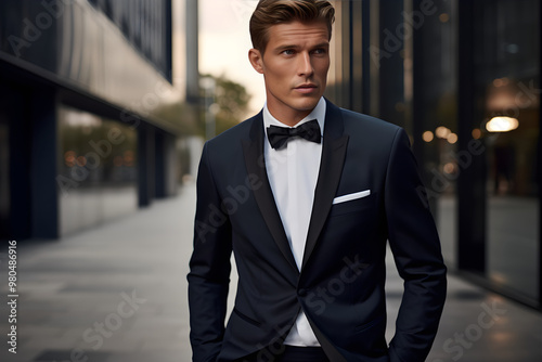 Elegant Suit Display from H&M Formal Wear for Sophisticated Dressing