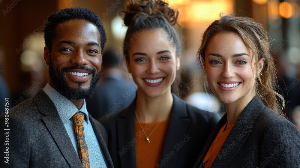 Diverse Business Team Smiling and Looking at the Camera Diverse Business Team Smiling and Looking at the Camera