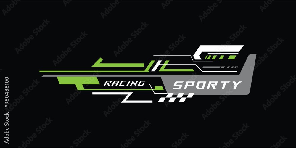 Car decal stripe wrap sticker sport racing graphic