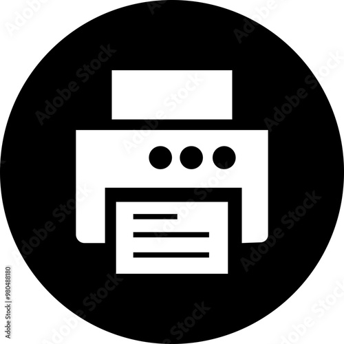 fax icon business card icons concept, Fax Machine, Contact related items vector design template or graphic element, Office equipment symbol, isolated on transparent background, used for mobile app.