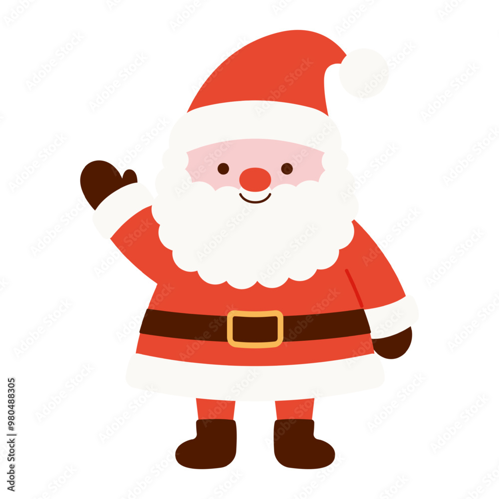 vector illustration of Santa Claus isolated on white for banners, cards, flyers, social media wallpapers, etc. vector illustration of Santa Claus isolated on white for banners, cards, flyers, social media wallpapers, etc.