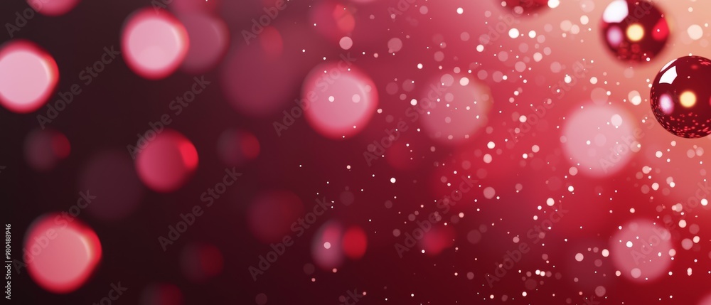 Sparkling red bokeh lights fading into the distance, glowing orbs and shimmering particles creating a magical, ethereal backdrop with a warm, celebratory mood Sparkling red bokeh lights fading into the distance, glowing orbs and shimmering particles creating a magical, ethereal backdrop with a warm, celebratory mood