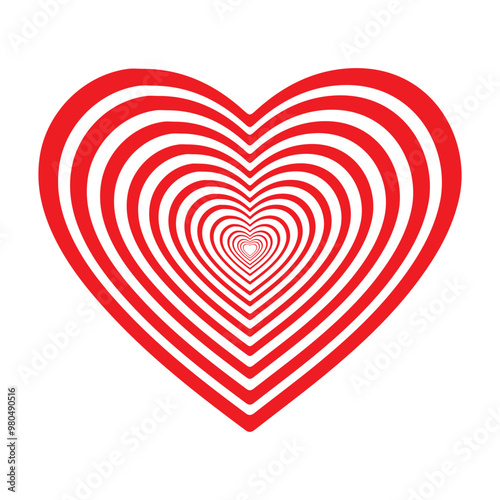 Red and black heart vector icons. Vector hearts for valentine day. Unique heart icons. Heart sign.