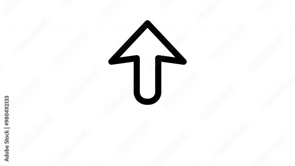 Animated up line icon on transparent background, arrow animation, 4k video motion graphic with alpha channel, use for web design, mobile apps, ui design Animated up line icon on transparent background, arrow animation, 4k video motion graphic with alpha channel, use for web design, mobile apps, ui design