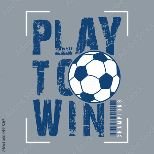 football, slogan tee typography graphic design illustration vector, t-shirt print, sports, vintage