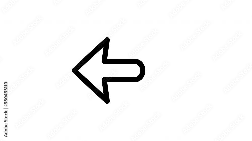 Animated left line icon on transparent background, arrow animation, 4k video motion graphic with alpha channel, use for web design, mobile apps, ui design Animated left line icon on transparent background, arrow animation, 4k video motion graphic with alpha channel, use for web design, mobile apps, ui design