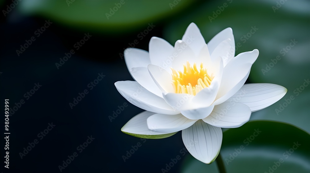 White water lily flower --ar 16:9 White water lily flower --ar 16:9