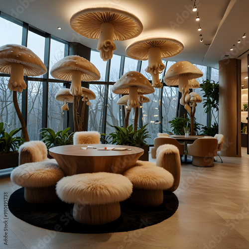 luxurious mushroom building photo