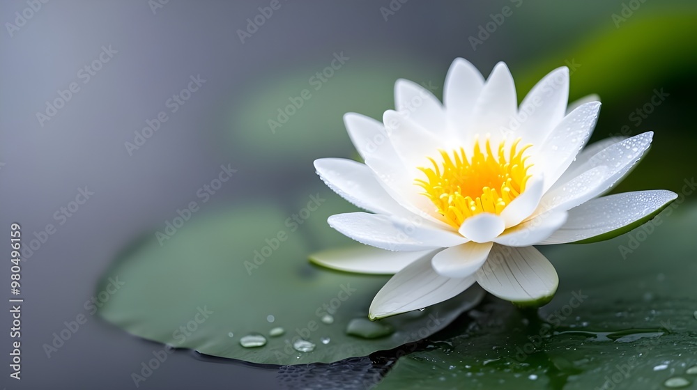 White water lily flower --ar 16:9 White water lily flower --ar 16:9