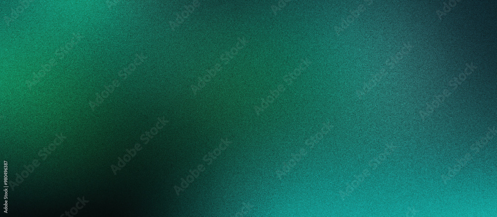 Emerald Color Gradient Background with a Grainy Texture Emerald Color Gradient Background with a Grainy Texture