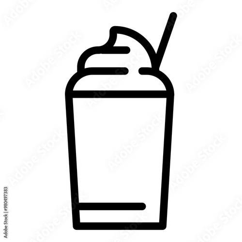 Frappe icon. Vector line icon