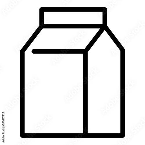 Milk icon. Vector line icon