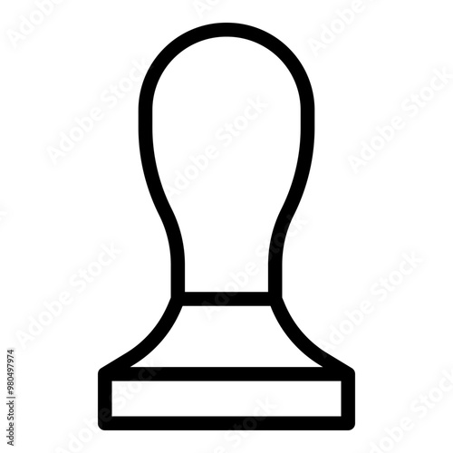 Tamper icon. Vector line icon