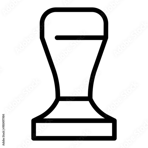 Tamper icon. Vector line icon