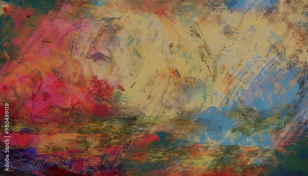 Old design with distressed texture effects