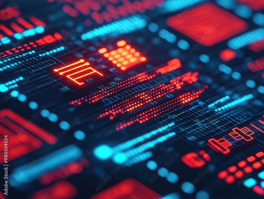 A holographic screen showing efficient money transfers and investment management, with real-time updates from a digital banking platform A holographic screen showing efficient money transfers and investment management, with real-time updates from a digital banking platform