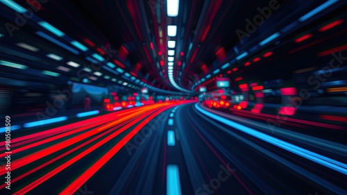 Warp Speed, Speed effects background, Speed of Light, A Journey Through Time and Space