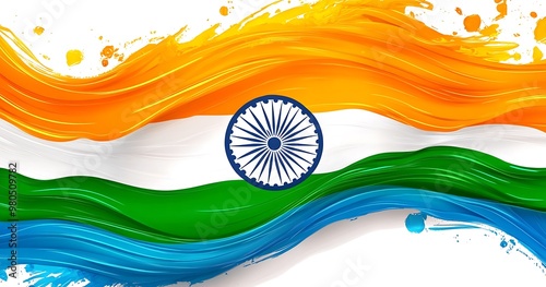 Illustration india flag