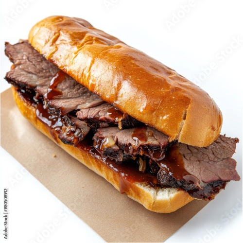sliced Tri tip beef sandwich