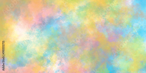 blur holographic rainbow foil iridescent panoramic texture with cloudy stains, amazing colorful abstract watercolor texture, Holographic rainbow color paper texture.