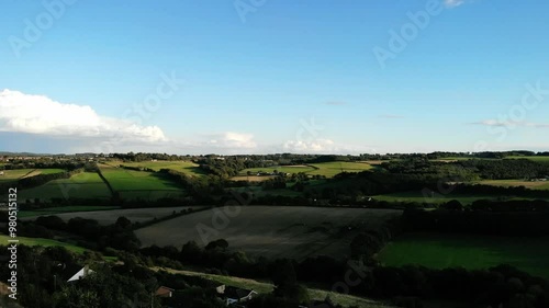 Farmland with homes semi rural  photo