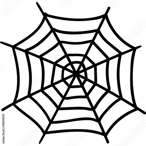 cute halloween spider web illustration for card website, application, printing, document, poster design, etc.