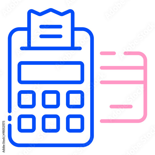POS System line duo tone icon